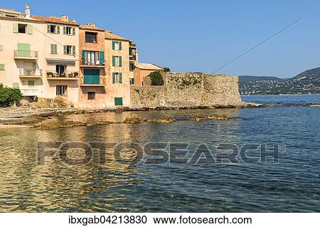 Urban beach of La Ponche, Saint-Tropez, Var, Provence Alpes Cote d'Azur, France, Europe View Large Photo Image Stock Image - Urban beach of La Ponche, Saint-Tropez, Var, Provence Alpes Cote d'Azur, France, Europe. Fotosearch