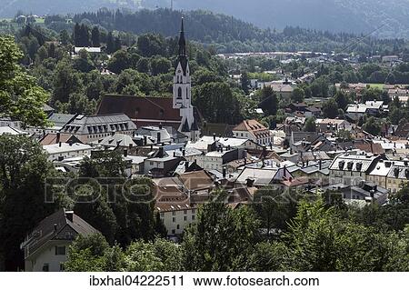 View from the Calvary to the historic centre of Bad Tolz with the Church of the Assumption, Upper Bavaria, Bavaria, Germany, Europe View Large Photo Image Stock Image - View from the Calvary to the historic centre of Bad Tolz with the Church of the Assumption, Upper Bavaria, Bavaria, Germany, Europe. Fotosearch