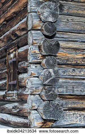 Weathered wooden beams, wooden chalet, Sertig-Dorfli, Davos, Canton of Graubunden, Switzerland, Europe View Large Photo Image Picture - Weathered wooden beams, wooden chalet, Sertig-Dorfli, Davos, Canton of Graubunden, Switzerland, Europe. Fotosearch
