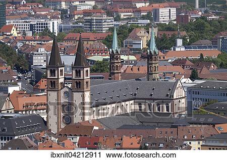 Wurzburg Cathedral, Kiliansdom, Dom St. Kilian, Wurzburg, Lower Franconia, Bavaria, Germany, Europe View Large Photo Image Stock Image - Wurzburg Cathedral, Kiliansdom, Dom St. Kilian, Wurzburg, Lower Franconia, Bavaria, Germany, Europe. Fotosearch