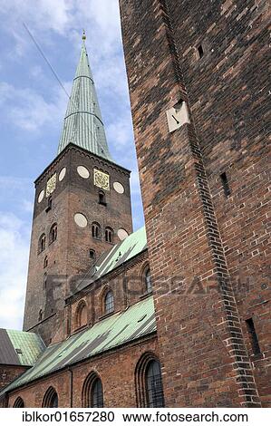 Aarhus Cathedral, Århus or Aarhus, Jutland, Denmark, Europe View Large Photo Image Stock Image - Aarhus Cathedral, Århus or Aarhus, Jutland, Denmark, Europe. Fotosearch