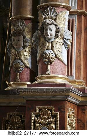 Angel in the abbey church, Schloss Corvey castle, former abbey, Hoexter, Weserbergland region, North Rhine-Westphalia, Germany, Europe View Large Photo Image Stock Photo - Angel in the abbey church, Schloss Corvey castle, former abbey, Hoexter, Weserbergland region, North Rhine-Westphalia, Germany, Europe. Fotosearch