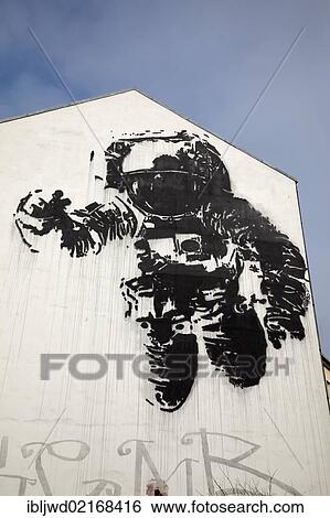 Astronaut graffito, street art in Kreuzberg, Astronaut by Victor Ash, Berlin, Germany, Europe View Large Photo Image Stock Photograph - Astronaut graffito, street art in Kreuzberg, Astronaut by Victor Ash, Berlin, Germany, Europe. Fotosearch