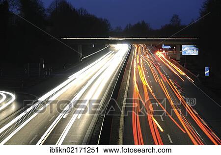 Autobahn, motorway, light trails at night, Pinneberg exit, Schleswig-Holstein, Germany, Europe View Large Photo Image Stock Image - Autobahn, motorway, light trails at night, Pinneberg exit, Schleswig-Holstein, Germany, Europe. Fotosearch