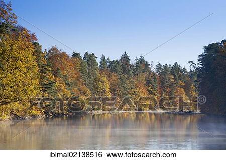 Baerensee, Bear Lake in autumn, near Stuttgart, Baden-Wuerttemberg, Germany, Europe View Large Photo Image Stock Photograph - Baerensee, Bear Lake in autumn, near Stuttgart, Baden-Wuerttemberg, Germany, Europe. Fotosearch