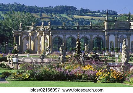 Baroque garden of Weikersheim Castle, Tauber Valley, Hohenlohe, Baden-Wuerttemberg, Germany, Europe View Large Photo Image Stock Photo - Baroque garden of Weikersheim Castle, Tauber Valley, Hohenlohe, Baden-Wuerttemberg, Germany, Europe. Fotosearch
