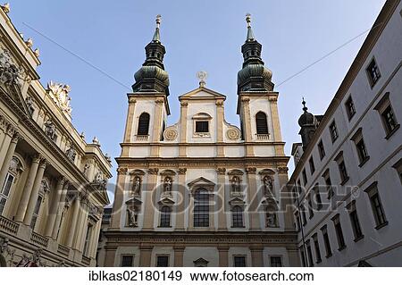 Baroque Jesuit Church and the Old University, now the Austrian Academy of Sciences, Vienna, Austria, Europe View Large Photo Image Stock Photo - Baroque Jesuit Church and the Old University, now the Austrian Academy of Sciences, Vienna, Austria, Europe. Fotosearch