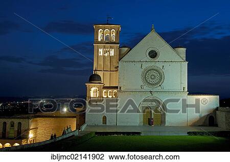 Basilica di San Francesco, Basilica of Saint Francis, at dusk, UNESCO World Heritage site, Assisi, Perugia province, Umbria, Italy, Europe View Large Photo Image Stock Image - Basilica di San Francesco, Basilica of Saint Francis, at dusk, UNESCO World Heritage site, Assisi, Perugia province, Umbria, Italy, Europe. Fotosearch