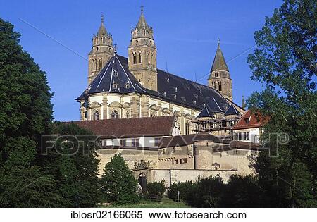 Basilica of the monastery town of Gross-Comburg, Schwaebisch Hall, Hohenlohe, Baden-Wuerttemberg, Germany, Europe View Large Photo Image Stock Photography - Basilica of the monastery town of Gross-Comburg, Schwaebisch Hall, Hohenlohe, Baden-Wuerttemberg, Germany, Europe. Fotosearch