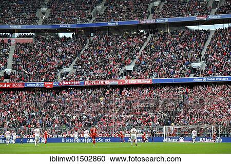 Bayern Munich fan block, Allianz Arena, Munich, Bavaria, Germany, Europe View Large Photo Image Stock Image - Bayern Munich fan block, Allianz Arena, Munich, Bavaria, Germany, Europe. Fotosearch