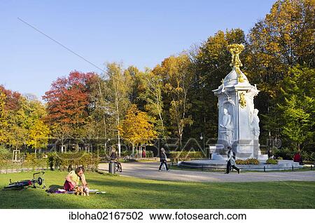 Stock Image - Beethoven-Haydn-Mozart monument, memorial to composers, Tiergarten, Berlin, Germany, Europe. Fotosearch