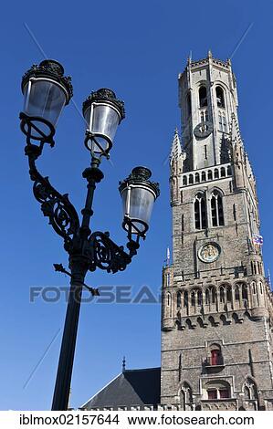 Belfort belfry or bell tower, Grote Markt market square, historic town centre of Bruges, UNESCO World Heritage Site, West Flanders, Flemish Region, Belgium, Europe View Large Photo Image Picture - Belfort belfry or bell tower, Grote Markt market square, historic town centre of Bruges, UNESCO World Heritage Site, West Flanders, Flemish Region, Belgium, Europe. Fotosearch