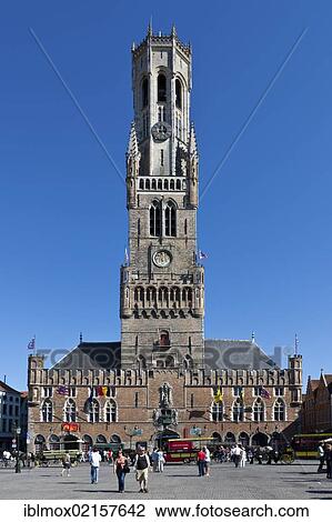 Belfort belfry or bell tower, Grote Markt market square, historic town centre of Bruges, UNESCO World Heritage Site, West Flanders, Flemish Region, Belgium, Europe View Large Photo Image Stock Image - Belfort belfry or bell tower, Grote Markt market square, historic town centre of Bruges, UNESCO World Heritage Site, West Flanders, Flemish Region, Belgium, Europe. Fotosearch
