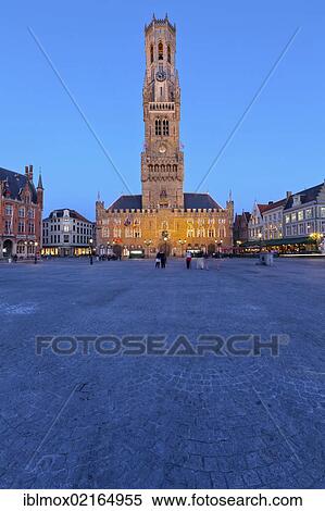 Belfry or bell tower of Belfort, Grote Markt market square, historic town centre of Bruges, UNESCO World Heritage Site, West Flanders, Flemish Region, Belgium, Europe View Large Photo Image Stock Photography - Belfry or bell tower of Belfort, Grote Markt market square, historic town centre of Bruges, UNESCO World Heritage Site, West Flanders, Flemish Region, Belgium, Europe. Fotosearch