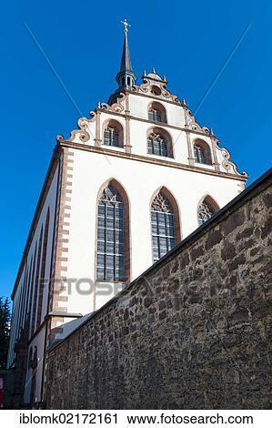Stock Image - Benedictine Abbey of St. Mary, Fulda, Rhoen district, Hesse, Germany, Europe. Fotosearch