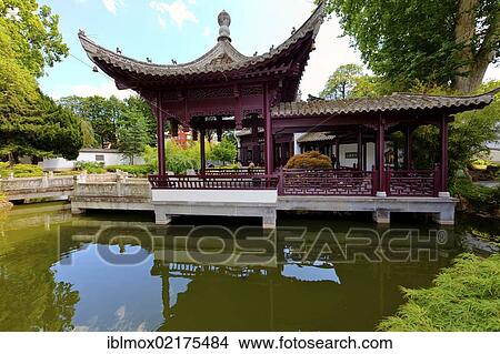 Bethmann Park, Chinese Garden, Frankfurt am Main, Hesse, Germany, Europe View Large Photo Image Picture - Bethmann Park, Chinese Garden, Frankfurt am Main, Hesse, Germany, Europe. Fotosearch