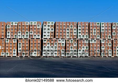 Beverage crates, Fulda, Hesse, Germany, Europe View Large Photo Image Stock Photo - Beverage crates, Fulda, Hesse, Germany, Europe. Fotosearch