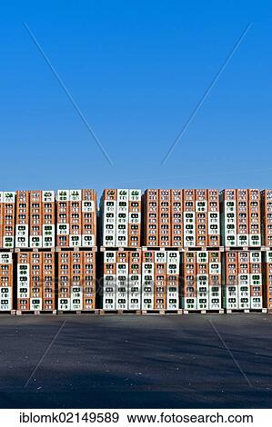 Beverage crates, Fulda, Hesse, Germany, Europe View Large Photo Image Stock Photo - Beverage crates, Fulda, Hesse, Germany, Europe. Fotosearch