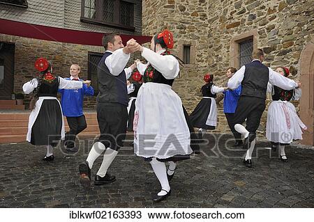 Biedenkoepf costume dance group wearing traditional costumes from the Hinterland, Schloss Biedenkopf Castle, Hinterland, district of Marburg-Biedenkopf, Hesse, Germany, Europe View Large Photo Image Stock Image - Biedenkoepf costume dance group wearing traditional costumes from the Hinterland, Schloss Biedenkopf Castle, Hinterland, district of Marburg-Biedenkopf, Hesse, Germany, Europe. Fotosearch