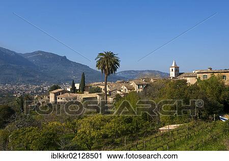 Biniaratx, Soller, Serra de Tramuntana, Majorca, Balearic Islands, Spain, Europe View Large Photo Image Stock Image - Biniaratx, Soller, Serra de Tramuntana, Majorca, Balearic Islands, Spain, Europe. Fotosearch