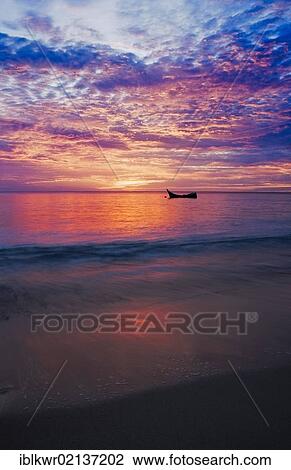 Boat at sunrise, Indian Ocean, Pulau Weh, Sumatra, Indonesia, Asia View Large Photo Image Stock Image - Boat at sunrise, Indian Ocean, Pulau Weh, Sumatra, Indonesia, Asia. Fotosearch