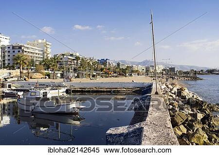 Stock Photography - Boats in the harbour, Paleo Faliro, Athens, Greece, Europe. Fotosearch