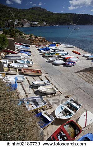 Boats, Sant Elm, southwest coast, Majorca, Balearic Islands, Spain, Europe View Large Photo Image Stock Photo - Boats, Sant Elm, southwest coast, Majorca, Balearic Islands, Spain, Europe. Fotosearch