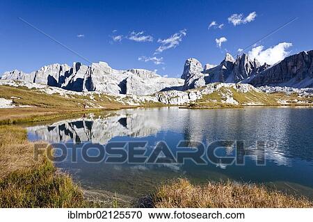 Boedenseen Lakes, with Zwoelferkofel Mountain at the rear, Alta Pusteria, Sesto, Dolomites, Alto Adige, Italy, Europe View Large Photo Image Stock Image - Boedenseen Lakes, with Zwoelferkofel Mountain at the rear, Alta Pusteria, Sesto, Dolomites, Alto Adige, Italy, Europe. Fotosearch