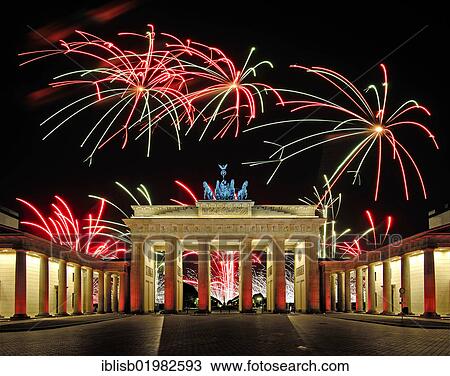 Brandenburg Gate with fireworks display, Berlin, Germany, Europe, composite, Europe View Large Photo Image Stock Image - Brandenburg Gate with fireworks display, Berlin, Germany, Europe, composite, Europe. Fotosearch