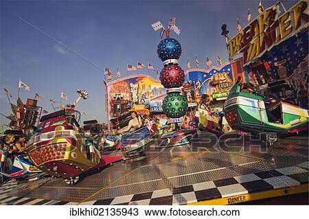 Stock Image - Break Dancer carousel, Oktoberfest, Munich, Bavaria, Germany, Europe. Fotosearch