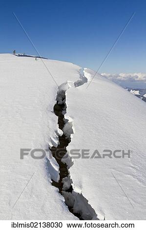Stock Image - Breaking snow on Alp Spicher Mountain, Canton of St. Gallen, Switzerland, Europe. Fotosearch