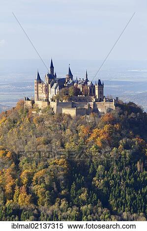 Burg Hohenzollern Castle in autumn, Zollernalb, Swabian Alb, Baden-Wuerttemberg, Germany, Europe View Large Photo Image Stock Photography - Burg Hohenzollern Castle in autumn, Zollernalb, Swabian Alb, Baden-Wuerttemberg, Germany, Europe. Fotosearch
