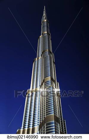 Stock Image - Burj Khalifa, the tallest tower in the world, Dubai, United Arab Emirates, Middle East, Asia. Fotosearch