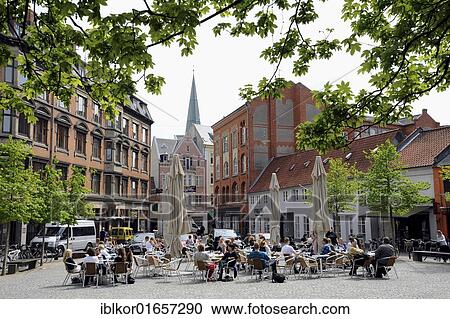 Café and beer garden, Klostertorvet, Århus or Aarhus, Jutland, Denmark, Europe View Large Photo Image Stock Image - Café and beer garden, Klostertorvet, Århus or Aarhus, Jutland, Denmark, Europe. Fotosearch