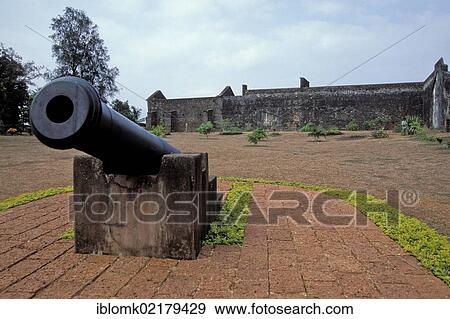 Cannon, Fort St. Angelo, Kannur Fort or Kannur Kotta built by Francisco de Almeida, near Kannur or Cannanore, Kerala, South India, India, Asia View Large Photo Image Stock Photo - Cannon, Fort St. Angelo, Kannur Fort or Kannur Kotta built by Francisco de Almeida, near Kannur or Cannanore, Kerala, South India, India, Asia. Fotosearch