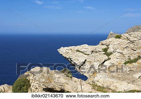 Cap de Formentor, the lighthouse at back, Majorca, Balearic Islands, Spain, Europe View Large Photo Image Stock Image - Cap de Formentor, the lighthouse at back, Majorca, Balearic Islands, Spain, Europe. Fotosearch