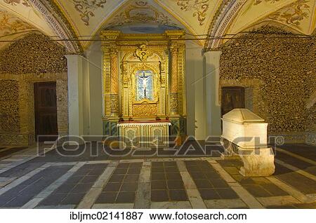 Capela de Ossos, Chapel of the Bones, San Francisco Church, Evora, Alto Alentejo, Portugal, Europe View Large Photo Image Stock Photo - Capela de Ossos, Chapel of the Bones, San Francisco Church, Evora, Alto Alentejo, Portugal, Europe. Fotosearch