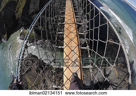 Carrick-a-Reed Rope Bridge, County Antrim, Northern Ireland, United Kingdom, Europe View Large Photo Image Stock Image - Carrick-a-Reed Rope Bridge, County Antrim, Northern Ireland, United Kingdom, Europe. Fotosearch