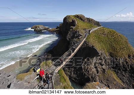 Carrick-a-Reed Rope Bridge, County Antrim, Northern Ireland, United Kingdom, Europe View Large Photo Image Stock Photo - Carrick-a-Reed Rope Bridge, County Antrim, Northern Ireland, United Kingdom, Europe. Fotosearch