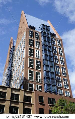 Stock Photo - Castalia building by architect Michael Graves, houses the Ministry, Ministerie van VWS, Den Haag, The Hague, Holland, Netherlands, Benelux, Europe. Fotosearch