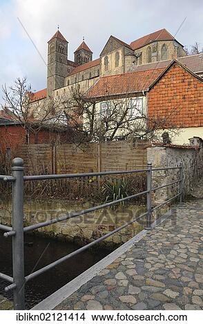 Castle of Quedlinburg, Quedlinburg, Saxony-Anhalt, Germany, Europe View Large Photo Image Picture - Castle of Quedlinburg, Quedlinburg, Saxony-Anhalt, Germany, Europe. Fotosearch