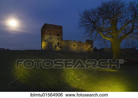 Castle ruins of Hammershus, Bornholm, Denmark, Europe View Large Photo Image Stock Photograph - Castle ruins of Hammershus, Bornholm, Denmark, Europe. Fotosearch