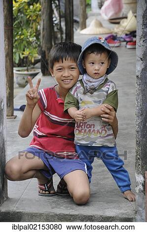 Stock Image - Children, Vuon Thi, Vietnam, Southeast Asia, Asia. Fotosearch