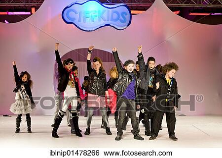Stock Photograph - Children's presentation show at Copenhagen International Fashion Fair, Copenhagen, Denmark, Europe. Fotosearch