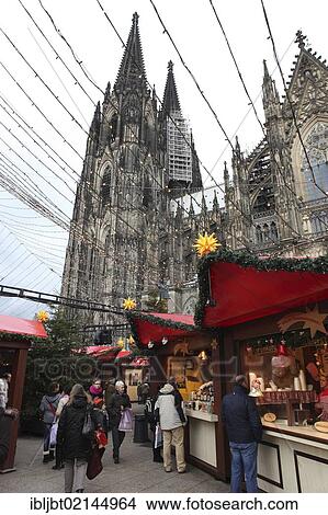 Christmas market at Cologne Cathedral, Cologne, North Rhine-Westphalia, Germany, Europe View Large Photo Image Picture - Christmas market at Cologne Cathedral, Cologne, North Rhine-Westphalia, Germany, Europe. Fotosearch