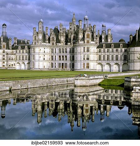 Château de Chambord in the Loire, moat, Chambord, Loir-et-Cher, Canton Bracieux, France, Europe View Large Photo Image Stock Image - Château de Chambord in the Loire, moat, Chambord, Loir-et-Cher, Canton Bracieux, France, Europe. Fotosearch