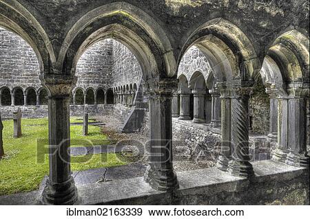 Cloister, Sligo Abbey, Sligo, County Sligo, Connacht, Ireland, Europe View Large Photo Image Stock Photo - Cloister, Sligo Abbey, Sligo, County Sligo, Connacht, Ireland, Europe. Fotosearch