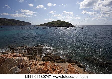 Stock Photo - Coast, Sant Elm, southwest coast, Majorca, Balearic Islands, Spain, Europe. Fotosearch
