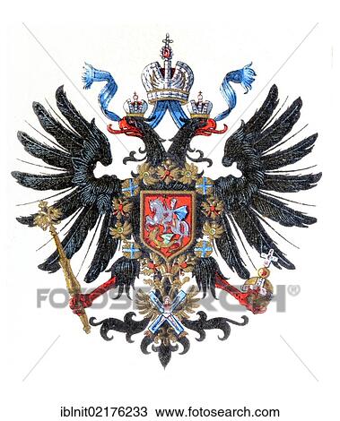 Coat of arms, Russia, from Meyers Konversationslexikon encyclopedia, 1897, Europe View Large Photo Image Stock Image - Coat of arms, Russia, from Meyers Konversationslexikon encyclopedia, 1897, Europe. Fotosearch