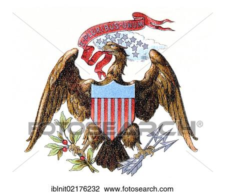 Coat of Arms, USA, from Meyers Konversationslexikon encyclopedia, 1897, North America View Large Photo Image Stock Image - Coat of Arms, USA, from Meyers Konversationslexikon encyclopedia, 1897, North America. Fotosearch